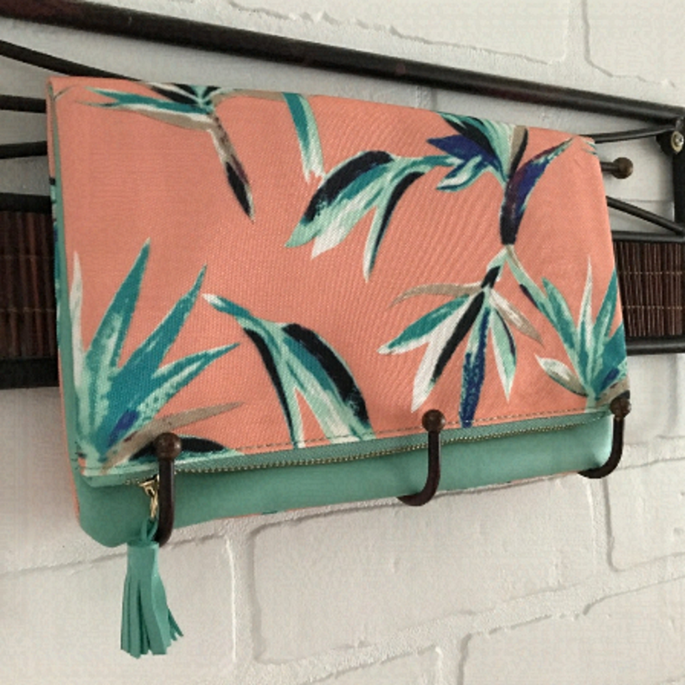 NWOT Rachel Pally - Reversible Tropical Clutch